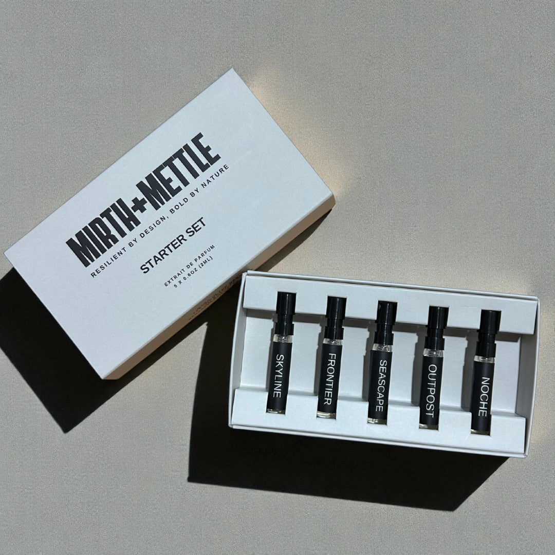 5 Fragrance Men's Cologne Starter Set by Mirth+Mettle 5 x 2 ML (0.6oz)